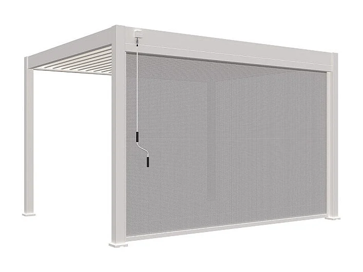 Tenda laterale motorizzata 4M OMBREA VS - Bianco
