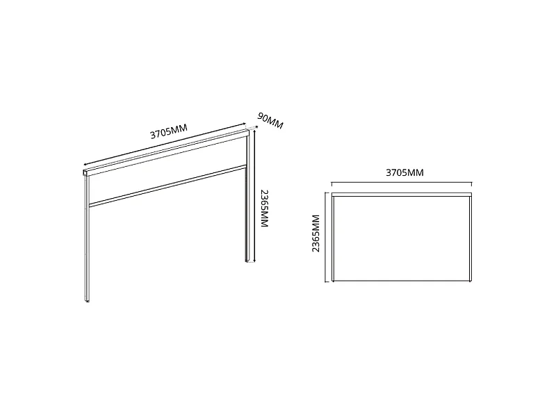 Tenda laterale 4M OMBREA VS - Bianco