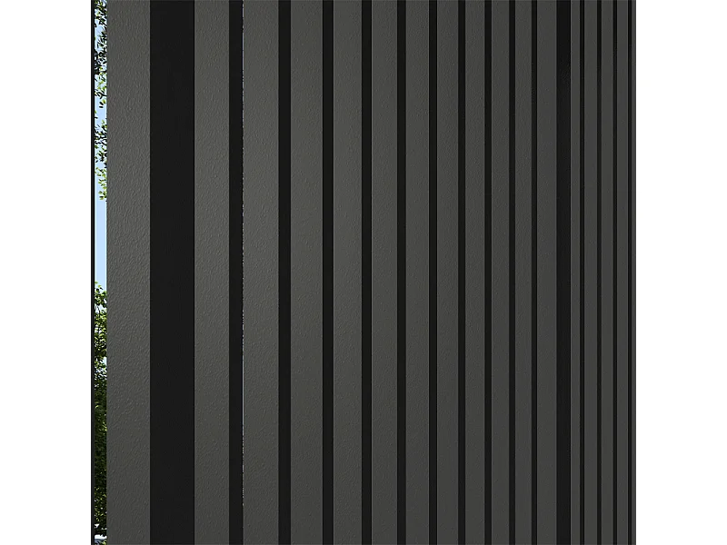 Pannello frangivista con lamelle verticali 1M Ombréa - Antracite