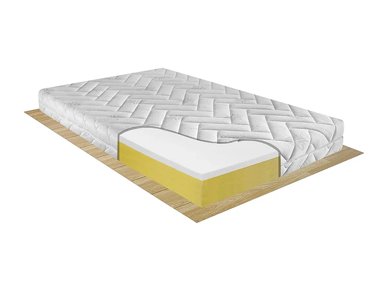 Materasso memory Copenaghen piazza e mezza 120x190 cm, altezza 22 cm, fodera aloe vera, sfoderabile e traspirante – Comprarredo