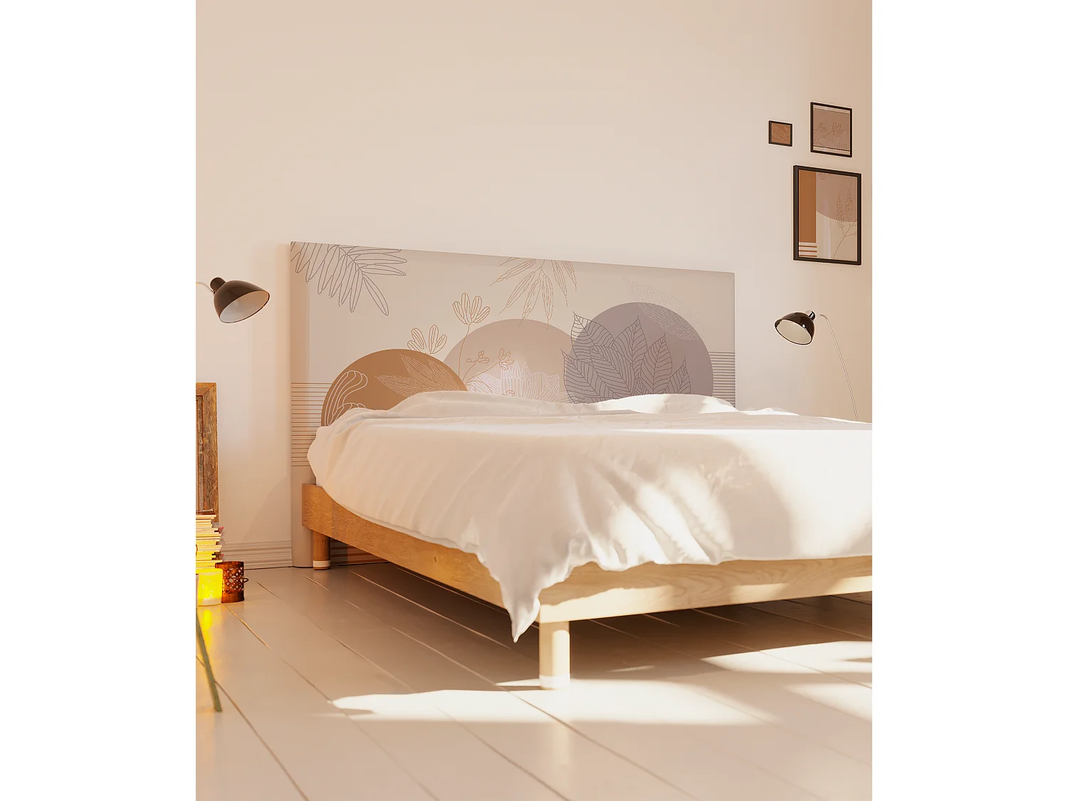 BELLECOUR LITERIE | Tête de lit déhoussable WABI SABI 180x110 cm