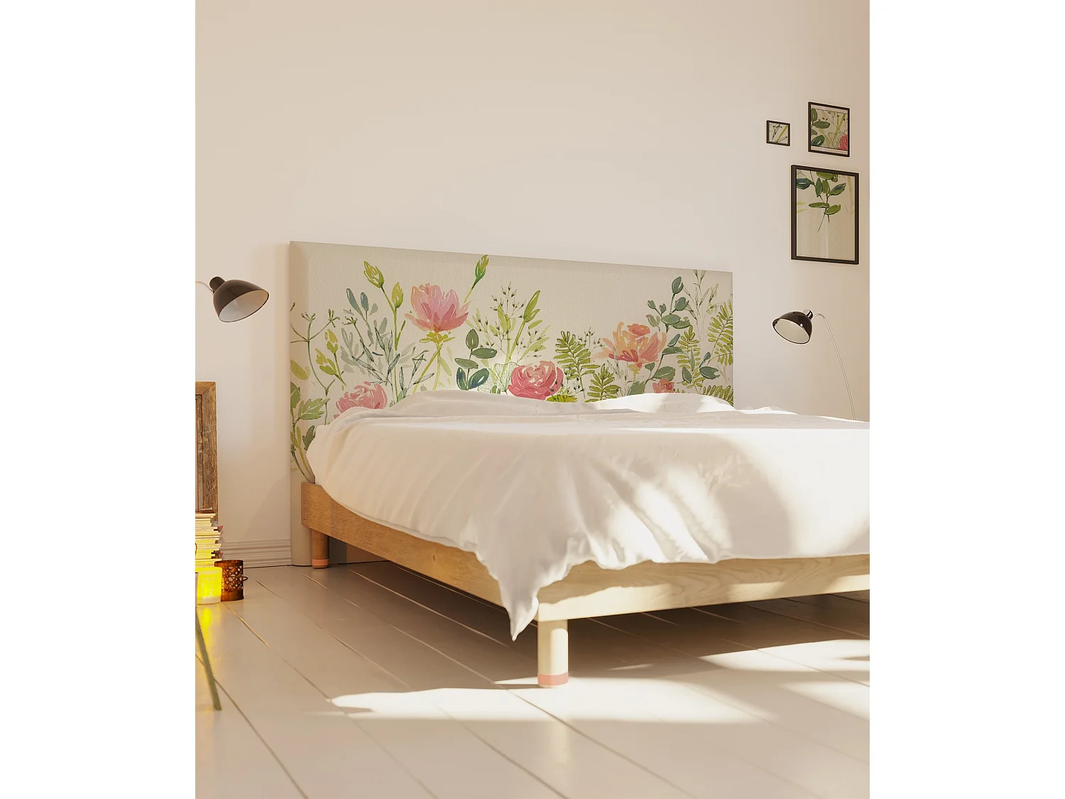 BELLECOUR LITERIE | Tête de lit déhoussable ROSERAIE 160x110 cm