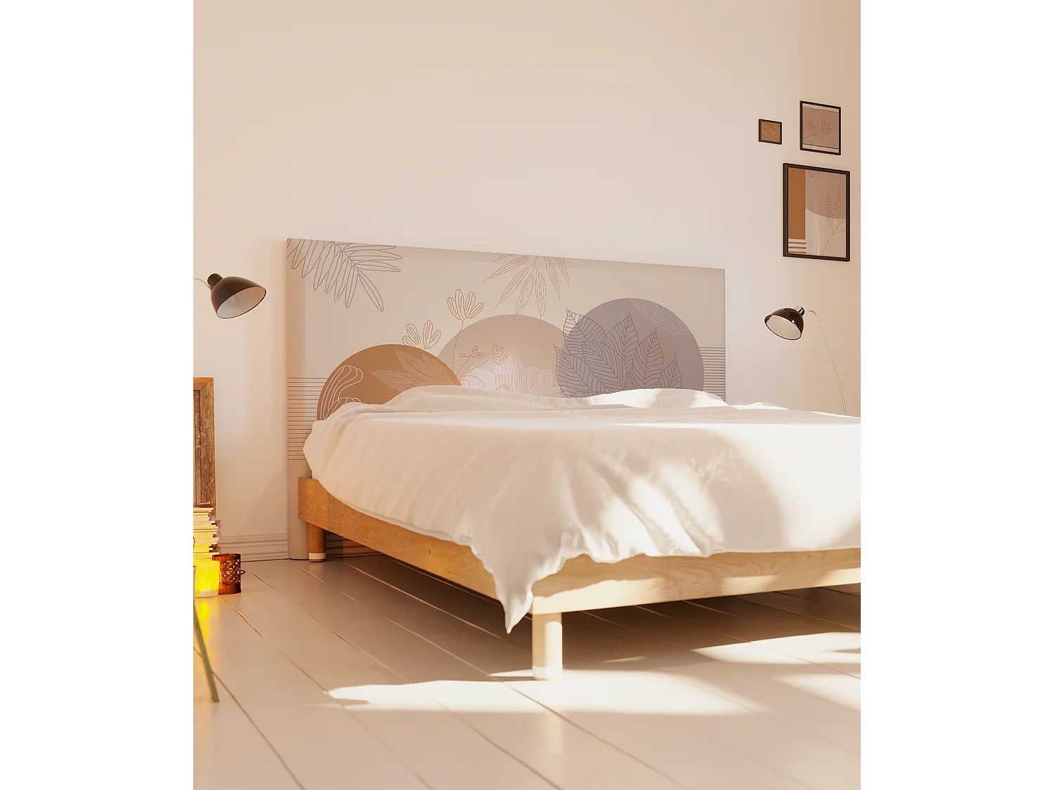 BELLECOUR LITERIE | Tête de lit déhoussable WABI SABI 160x110 cm