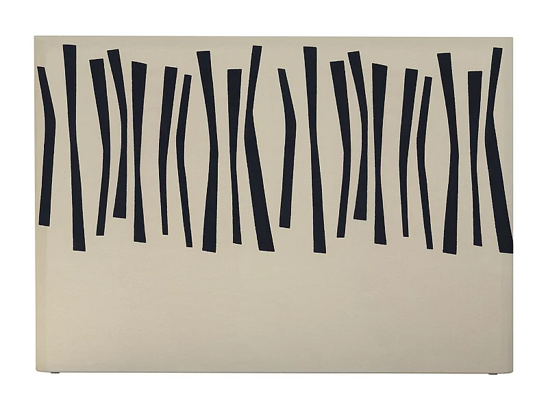 BELLECOUR LITERIE | Tête de lit déhoussable PALISSADE 180x110 cm | Coloris Noir