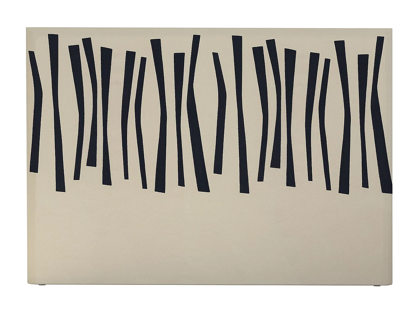 BELLECOUR LITERIE | Tête de lit déhoussable PALISSADE 180x110 cm | Coloris Noir