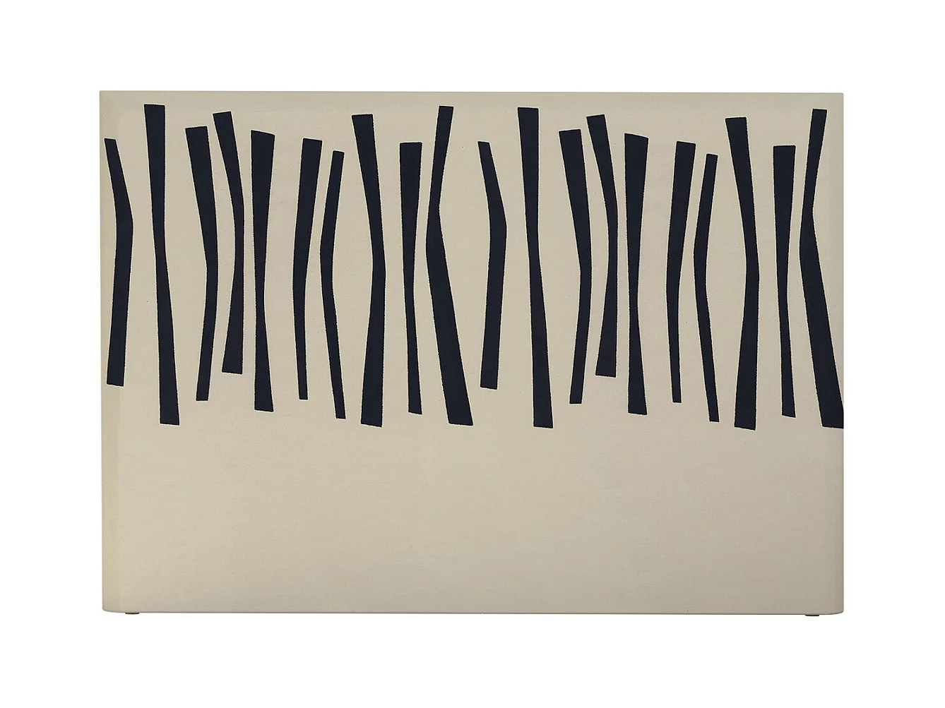 BELLECOUR LITERIE | Tête de lit déhoussable PALISSADE 180x110 cm | Coloris Noir