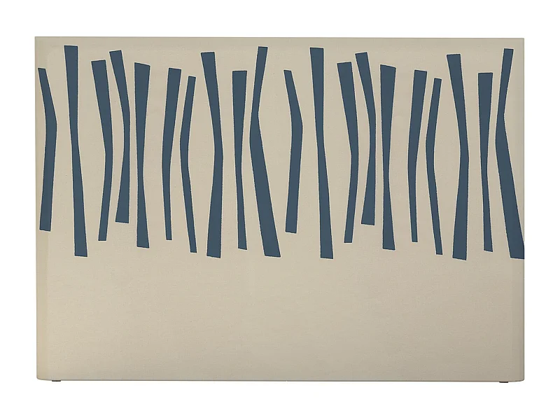 BELLECOUR LITERIE | Tête de lit déhoussable PALISSADE 160x110 cm | Coloris Bleu