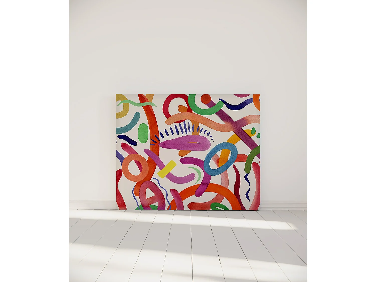 BELLECOUR LITERIE | Tête de lit déhoussable FLOATING COLORS 140x110 cm
