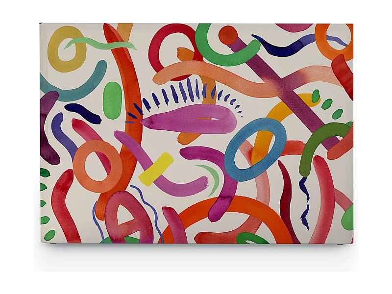BELLECOUR LITERIE | Tête de lit déhoussable FLOATING COLORS 140x110 cm