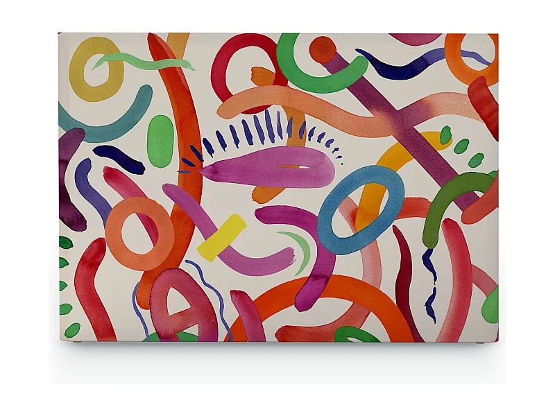 BELLECOUR LITERIE | Tête de lit déhoussable FLOATING COLORS 180x110 cm