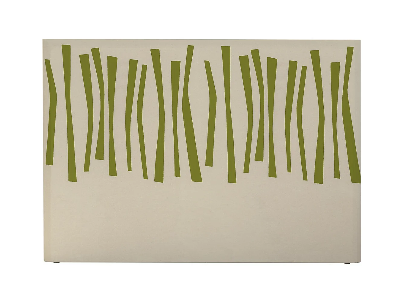 BELLECOUR LITERIE | Tête de lit déhoussable PALISSADE 140x110 cm | Coloris Vert