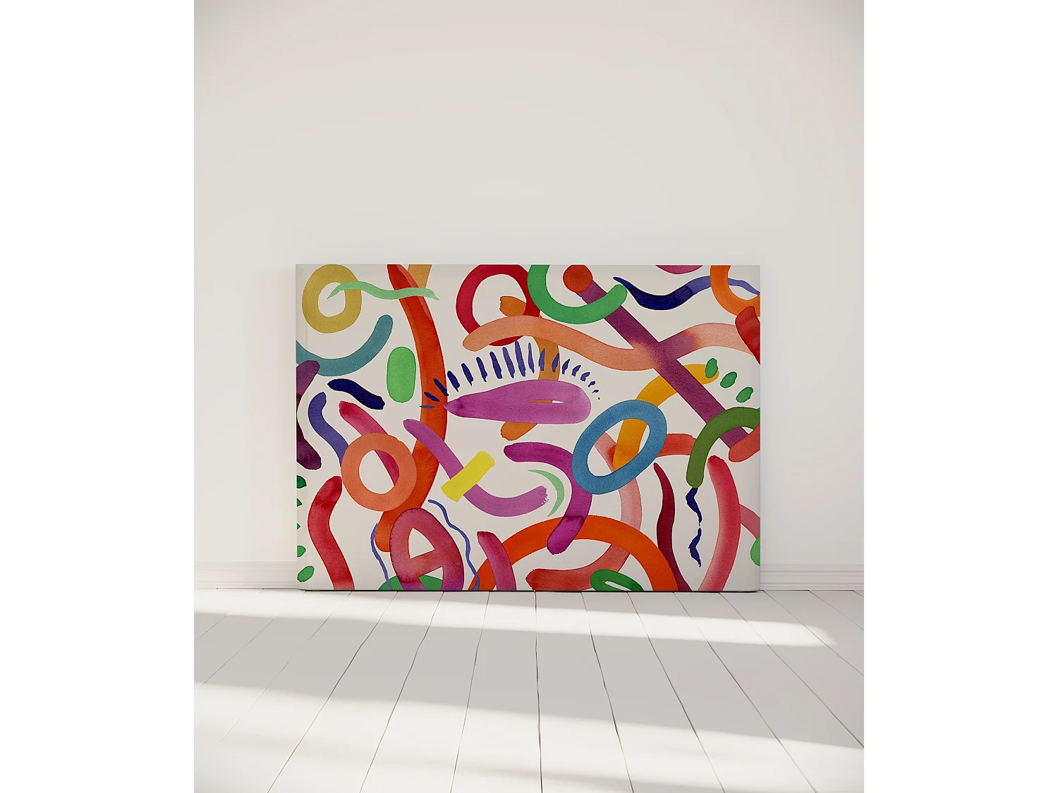 BELLECOUR LITERIE | Tête de lit déhoussable FLOATING COLORS 160x110 cm