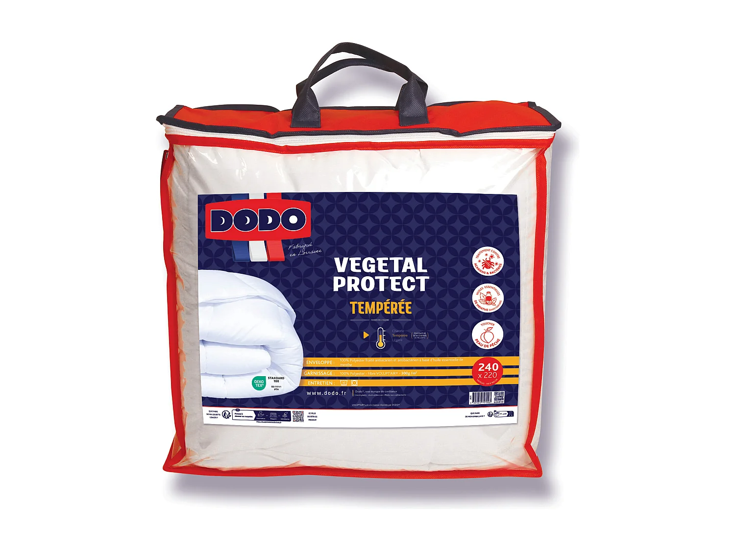 Dyne DODO temperert midd-beskyttende naturlig - 220 x 240 cm - VEGETAL PROTECT