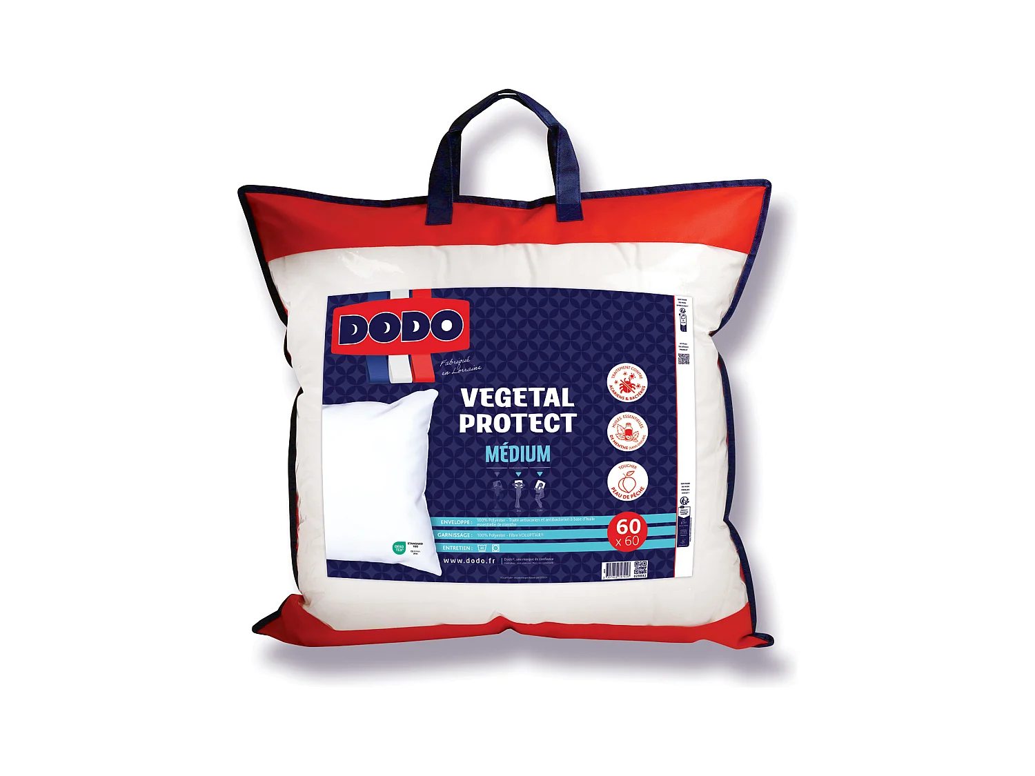 DODO allergivenlig pude - 60 x 60 cm - VEGETAL PROTECT