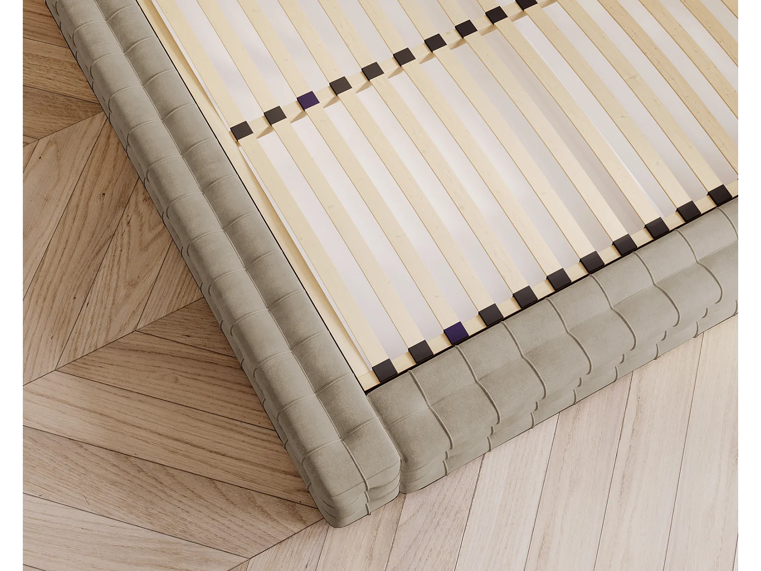 Emporius Arno gestoffeerd bed 180 x 200 cm - bed met opbergruimte en bedlade, fluwelen - bed 180x200 Bruin (Elegance 5)