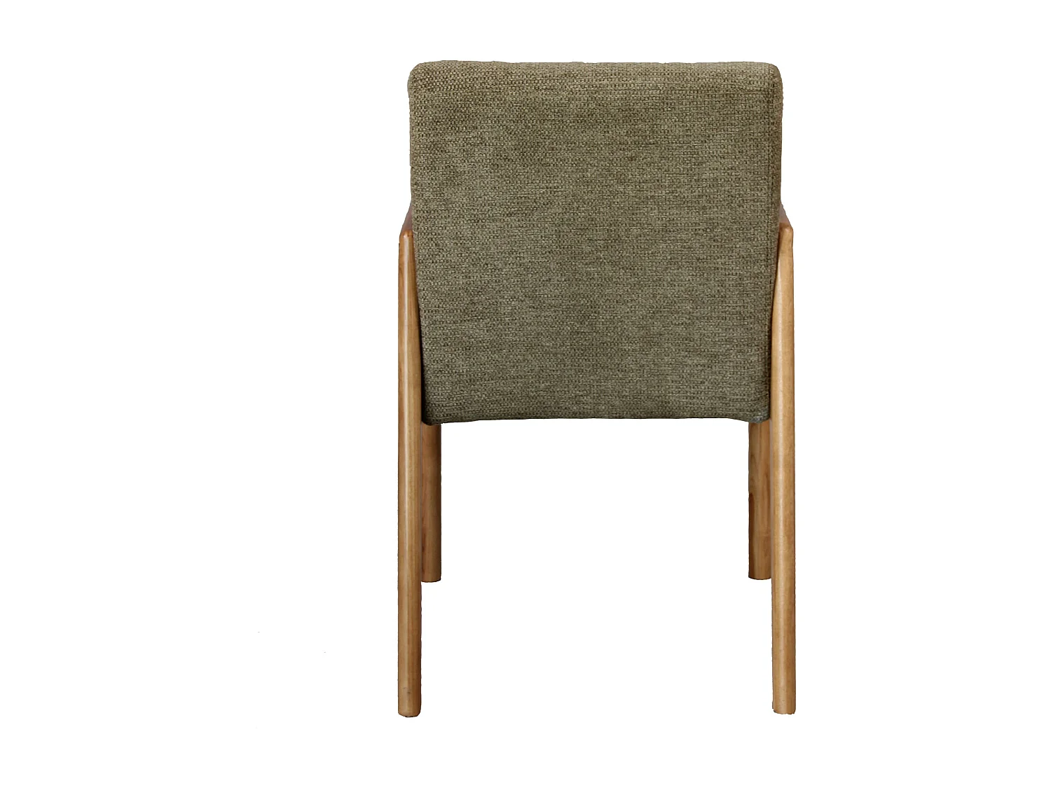 ALBAN-Fauteuil de table en Frêne naturel et tissu Trendy Sauge (x2)