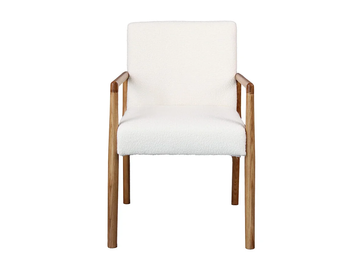 ALBAN-Sillón de mesa crudo y fresno natural (x2)