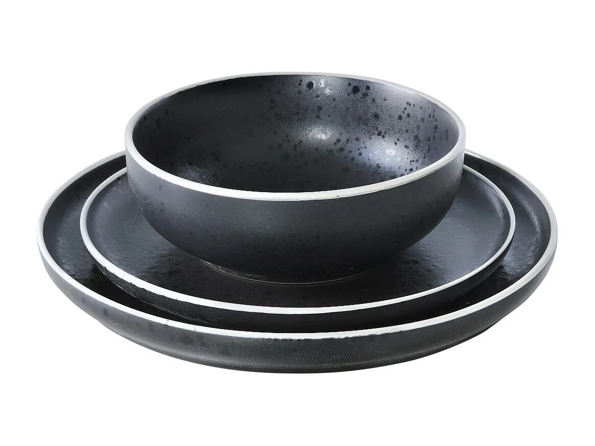 Aster Granit - Assiette plate 26 cm (lot de 6)