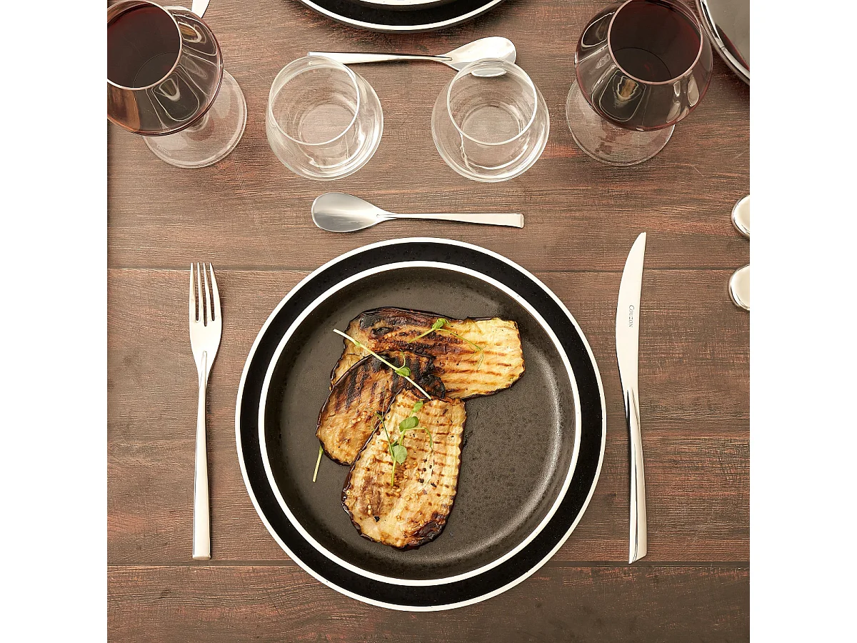 Aster Granit - Assiette gourmet 22 cm (lot de 6)