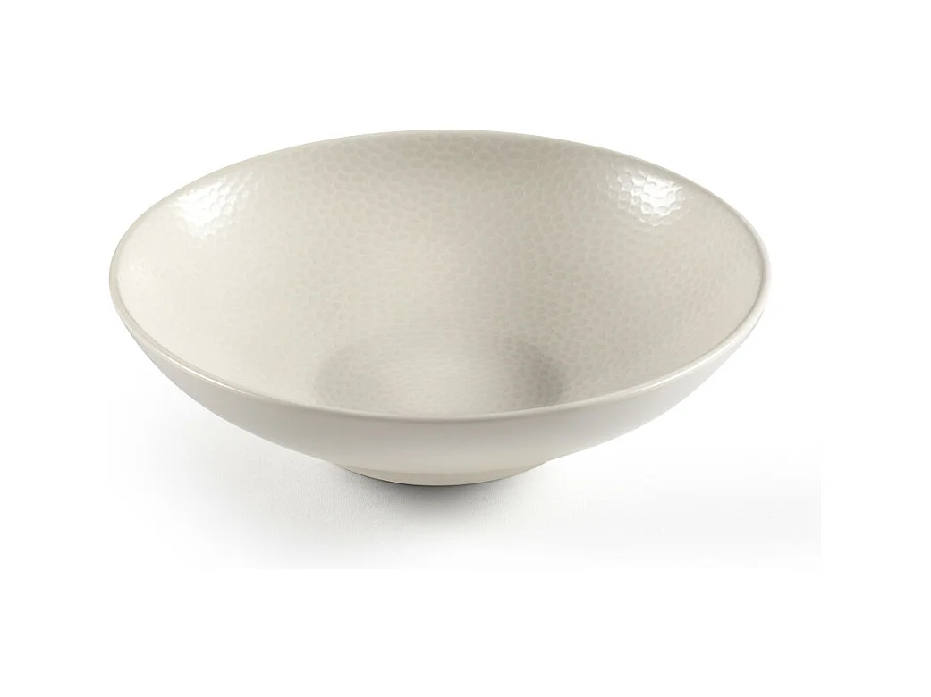 Stone Ivoire - Assiette salade et pâtes 19 cm (lot de 6)