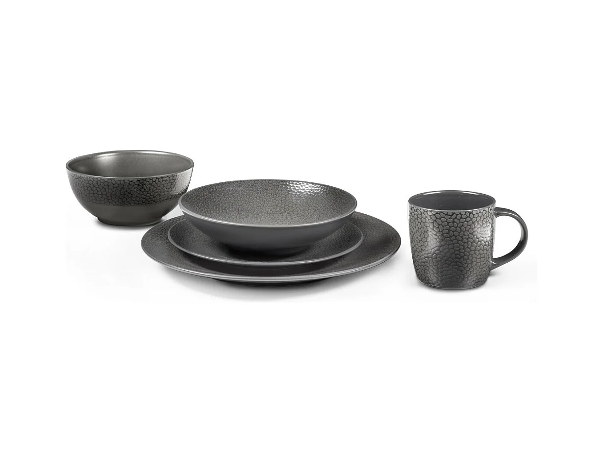 Dessertteller Stone Grau 20 cm (6er Set) - Kollektion Médard de Noblat