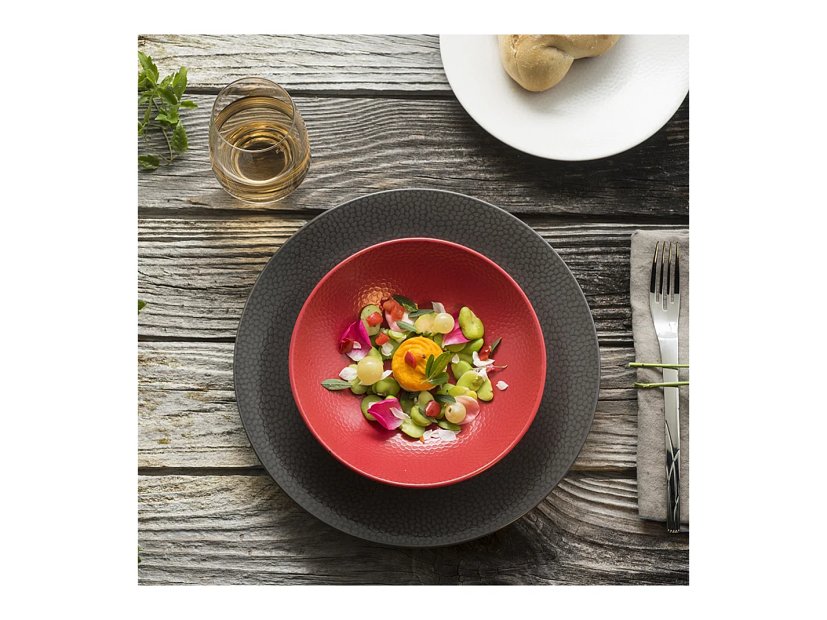 Dessertteller Stone Grau 20 cm (6er Set) - Kollektion Médard de Noblat