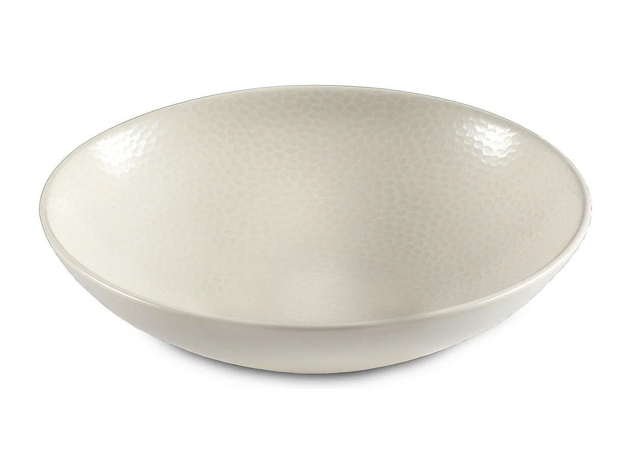 Stone Ivoire - Assiette creuse 25 cm (lot de 6)