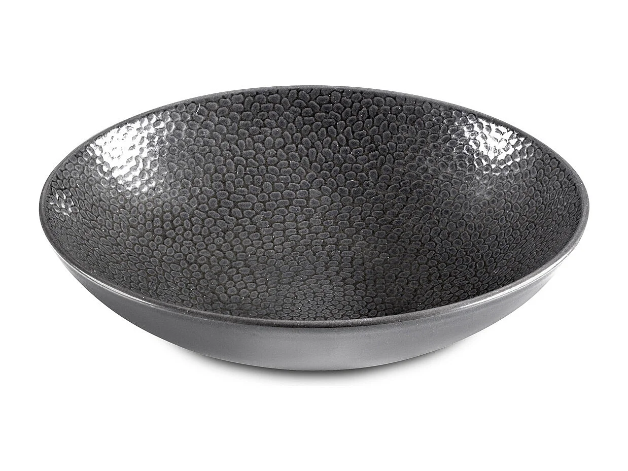 Stone Gris - Assiette creuse 25 cm (lot de 6)