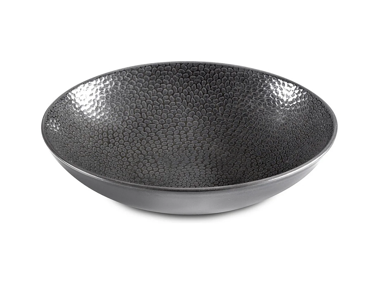 Stone Gris - Assiette creuse 25 cm (lot de 6)