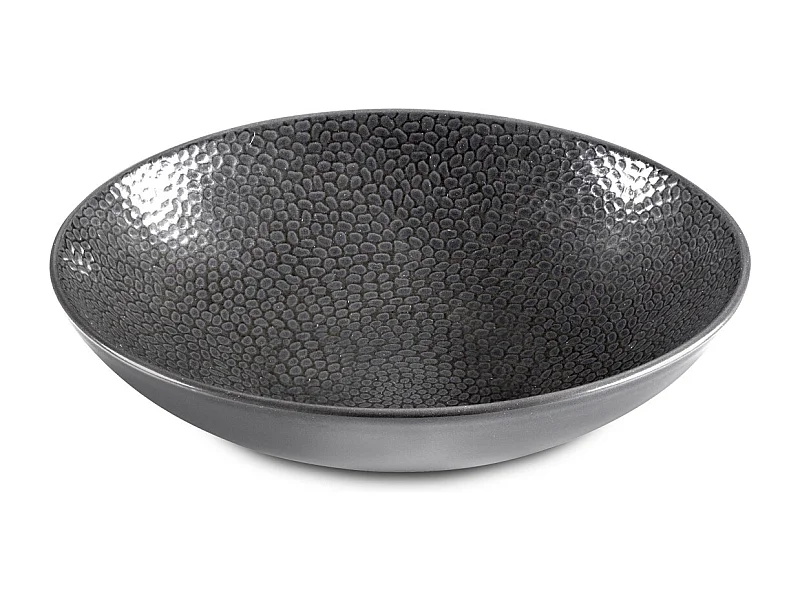 Stone Gris - Assiette creuse 25 cm (lot de 6)