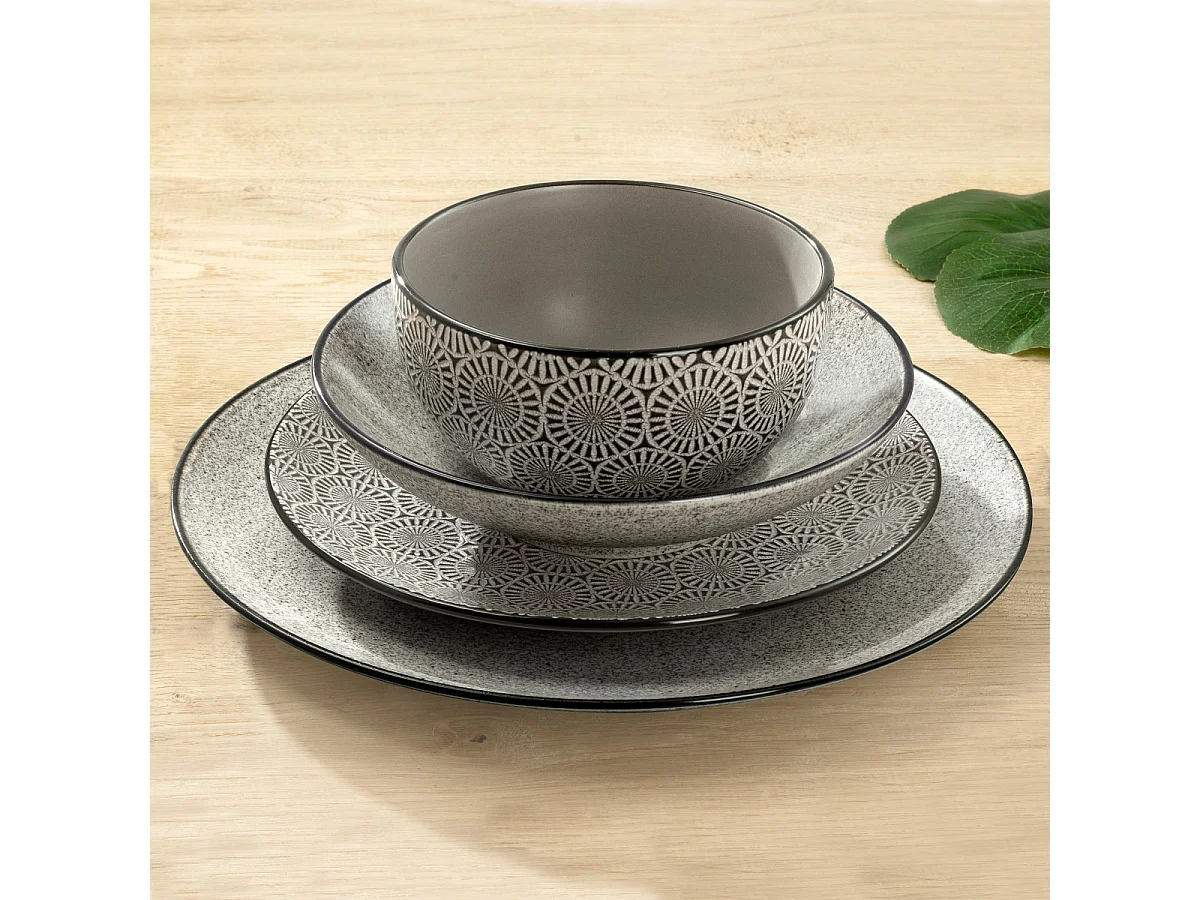 Tess Flanelle - Assiette dessert 21 cm (lot de 6)