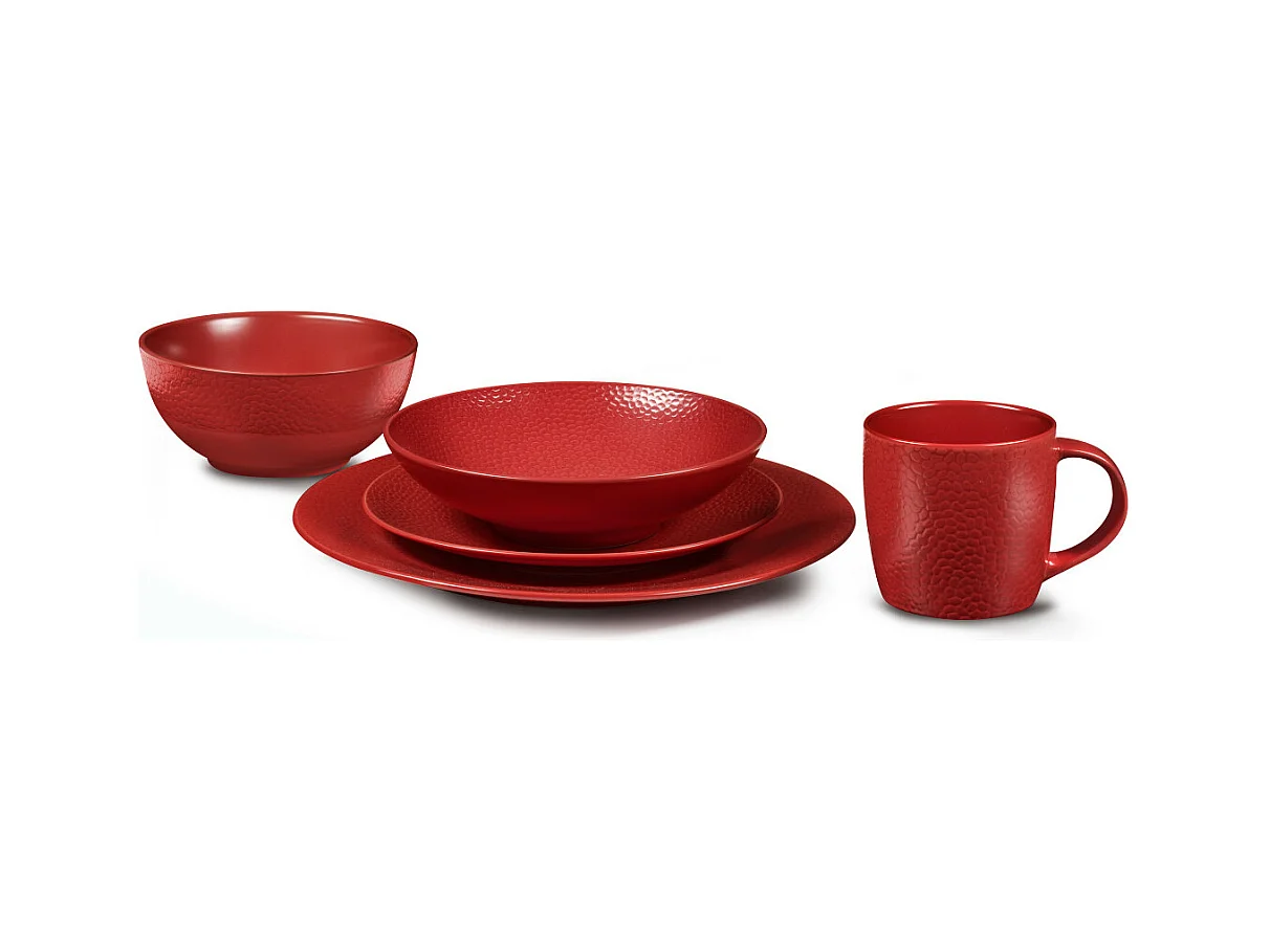 Salat- und Pastateller Stone Rouge 19 cm (Set von 6)