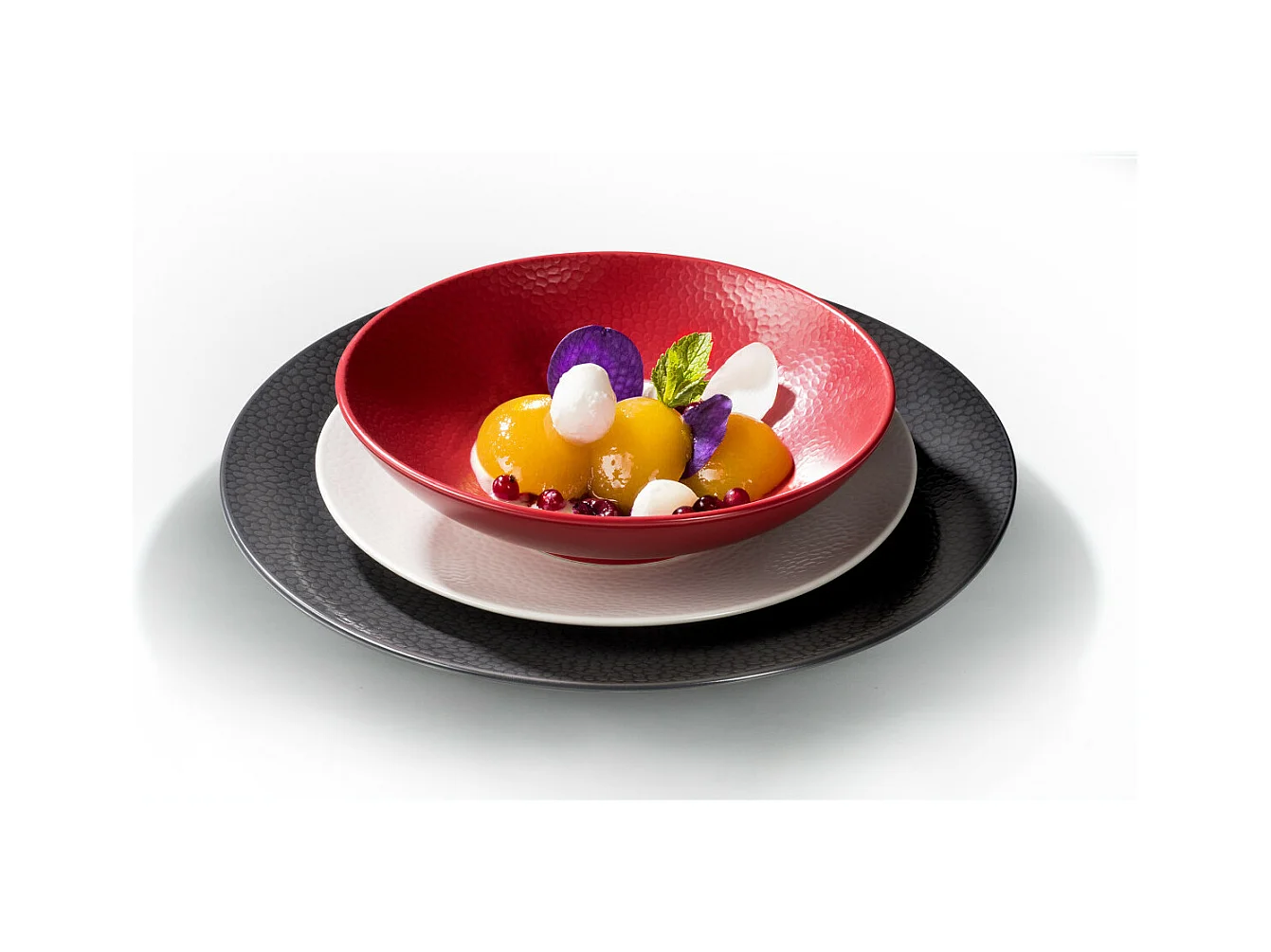Salat- und Pastateller Stone Rouge 19 cm (Set von 6)