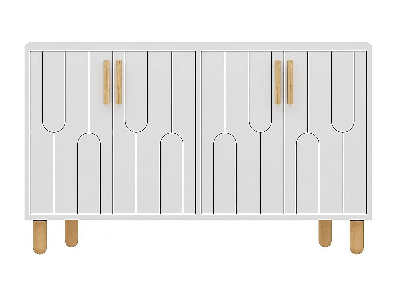 Aparador – 120cm x 73.6cm x 29.6cm – Branco – Painel de partículas