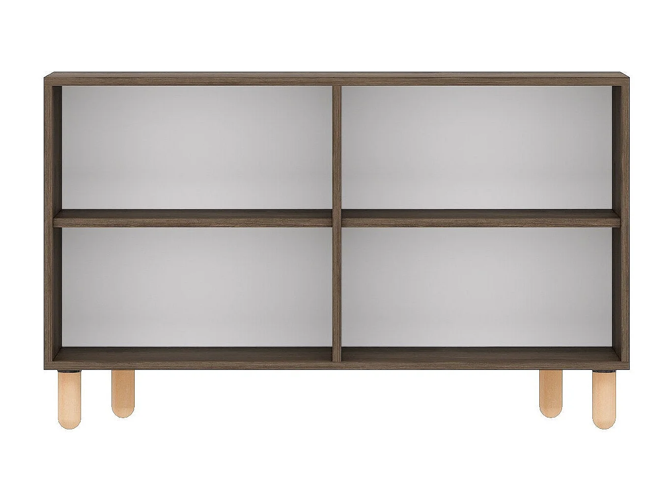 Buffet design 4 portes battantes Stivi L120cm Bois foncé