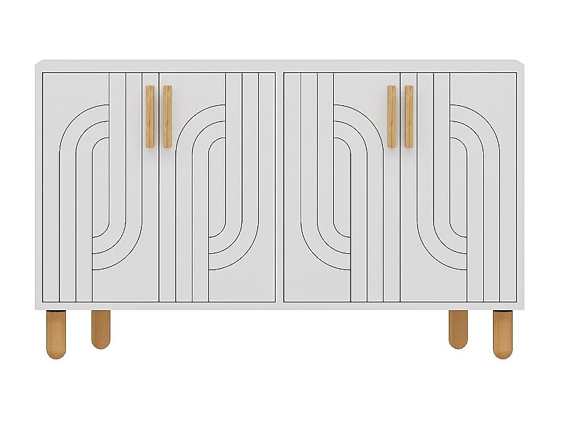 Aparador – 120cm x 73.6cm x 29.6cm – Branco – Painel de partículas