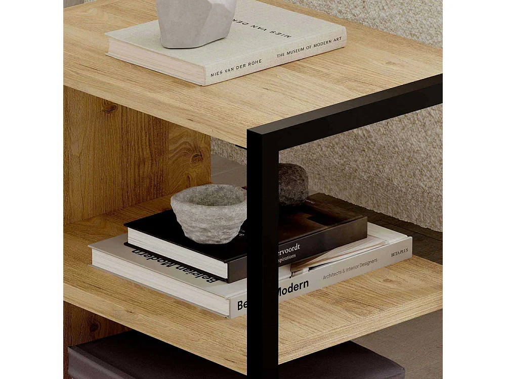 Bout de canapé en aggloméré Echo (Lot de 2)