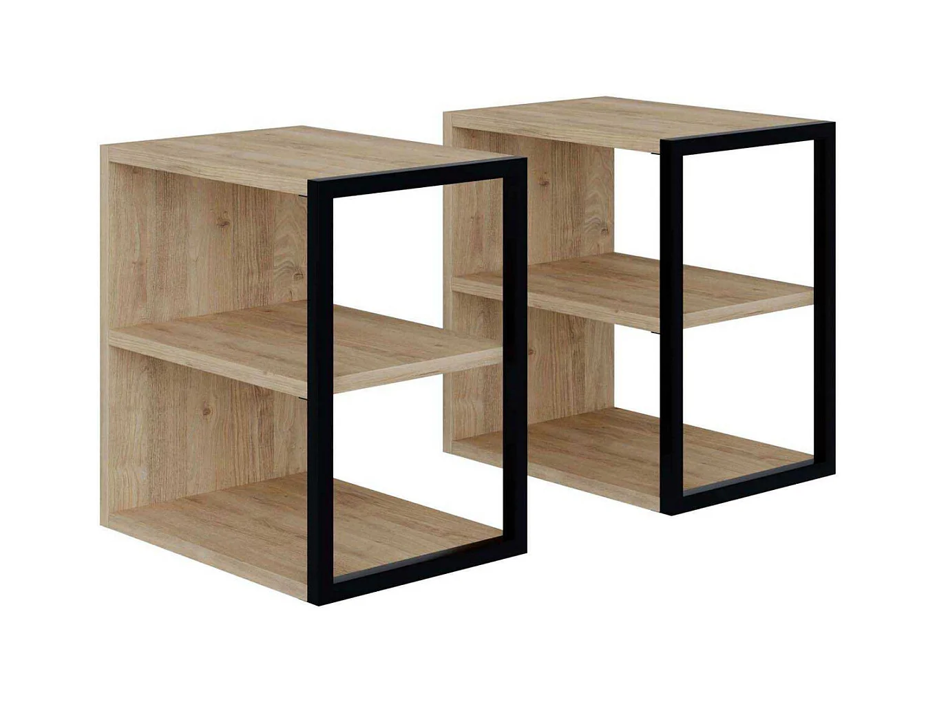 Bout de canapé en aggloméré Echo (Lot de 2)