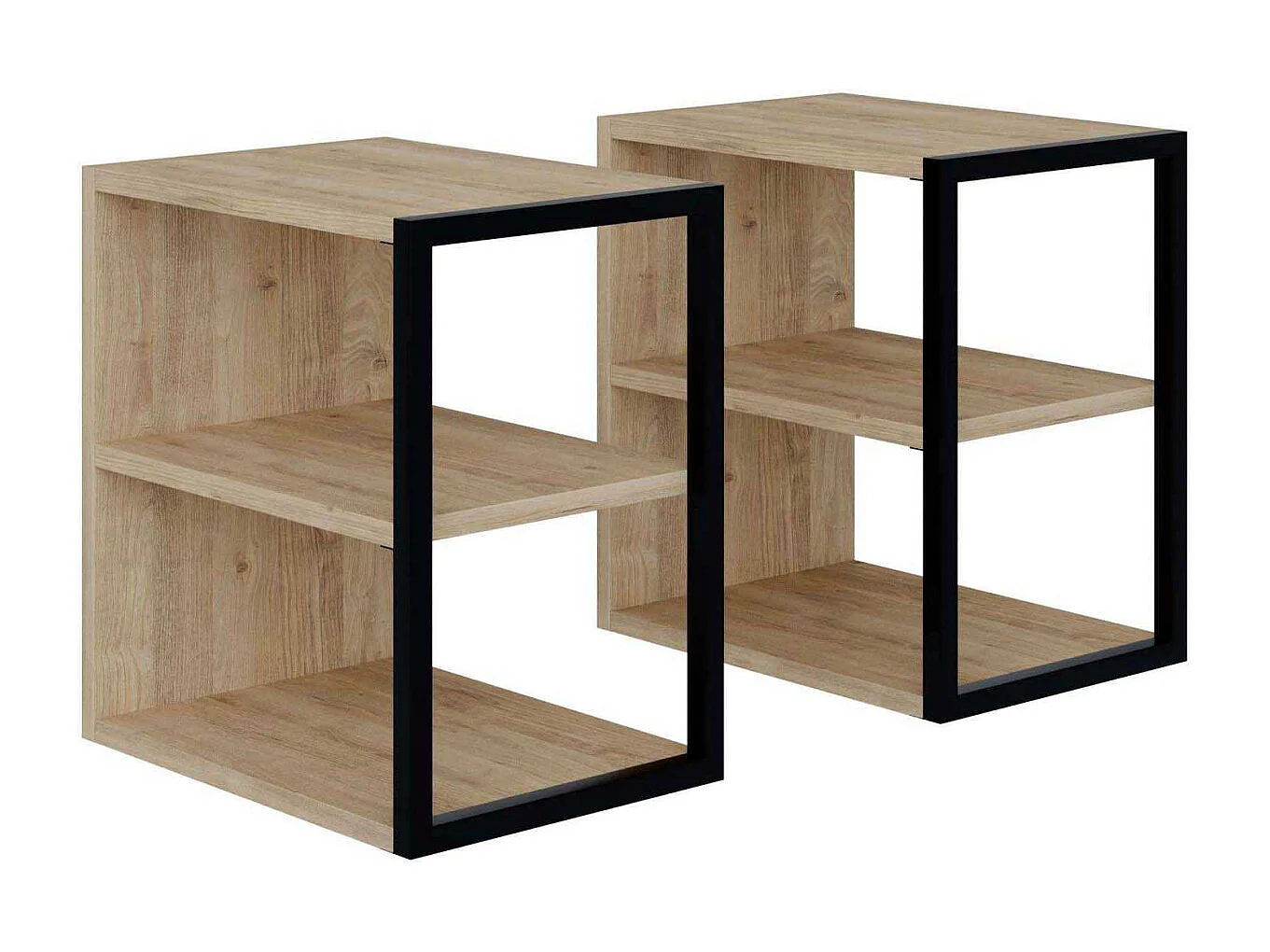 Bout de canapé en aggloméré Echo (Lot de 2)