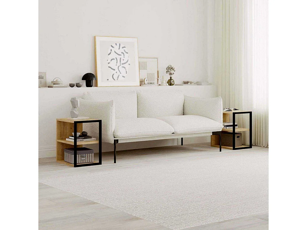 Bout de canapé en aggloméré Echo (Lot de 2)