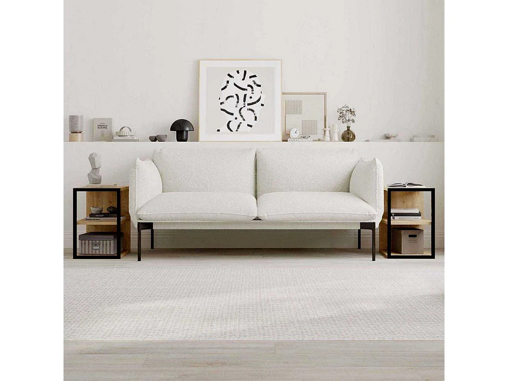 Bout de canapé en aggloméré Echo (Lot de 2)