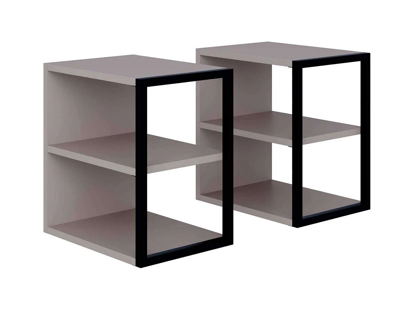 Bout de canapé en aggloméré Echo (Lot de 2)