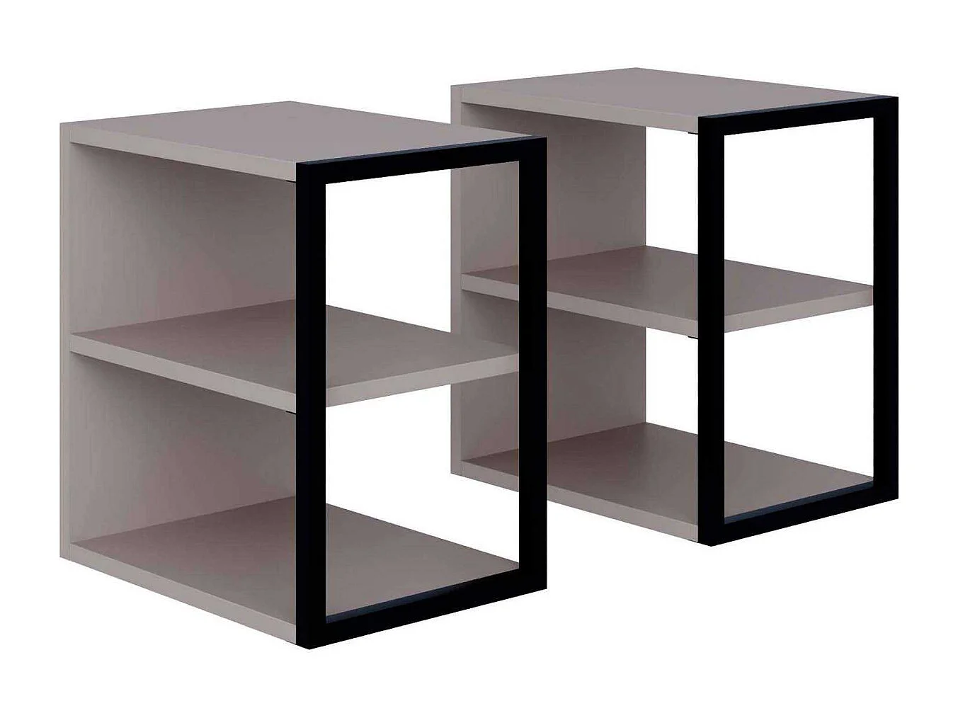 Bout de canapé en aggloméré Echo (Lot de 2)