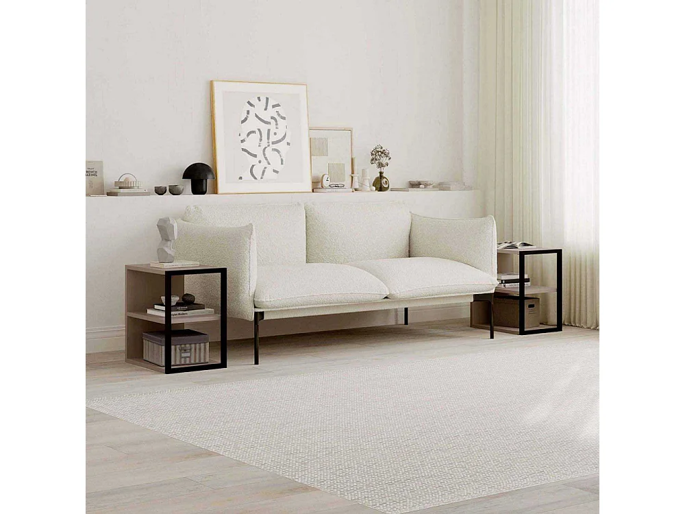 Bout de canapé en aggloméré Echo (Lot de 2)