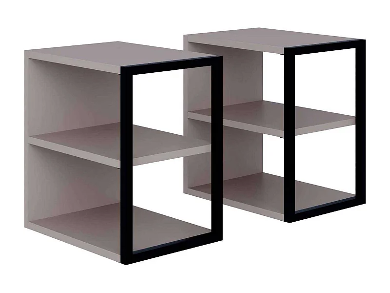 Bout de canapé en aggloméré Echo (Lot de 2)