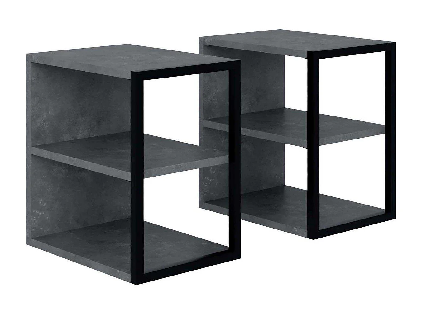 Bout de canapé en aggloméré Echo (Lot de 2)