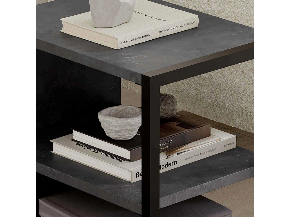 Bout de canapé en aggloméré Echo (Lot de 2)