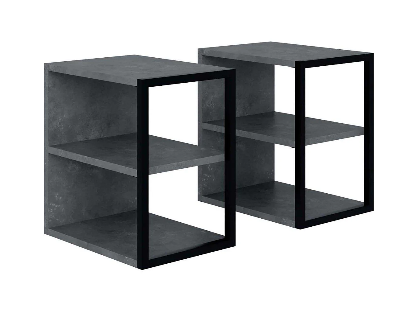 Bout de canapé en aggloméré Echo (Lot de 2)