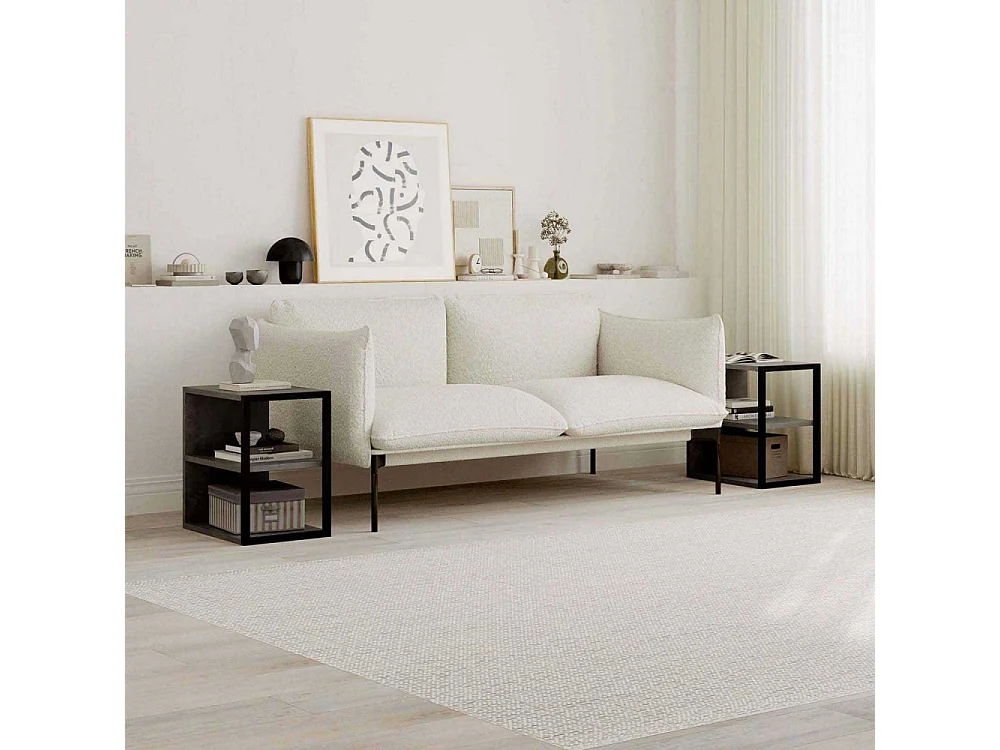 Bout de canapé en aggloméré Echo (Lot de 2)