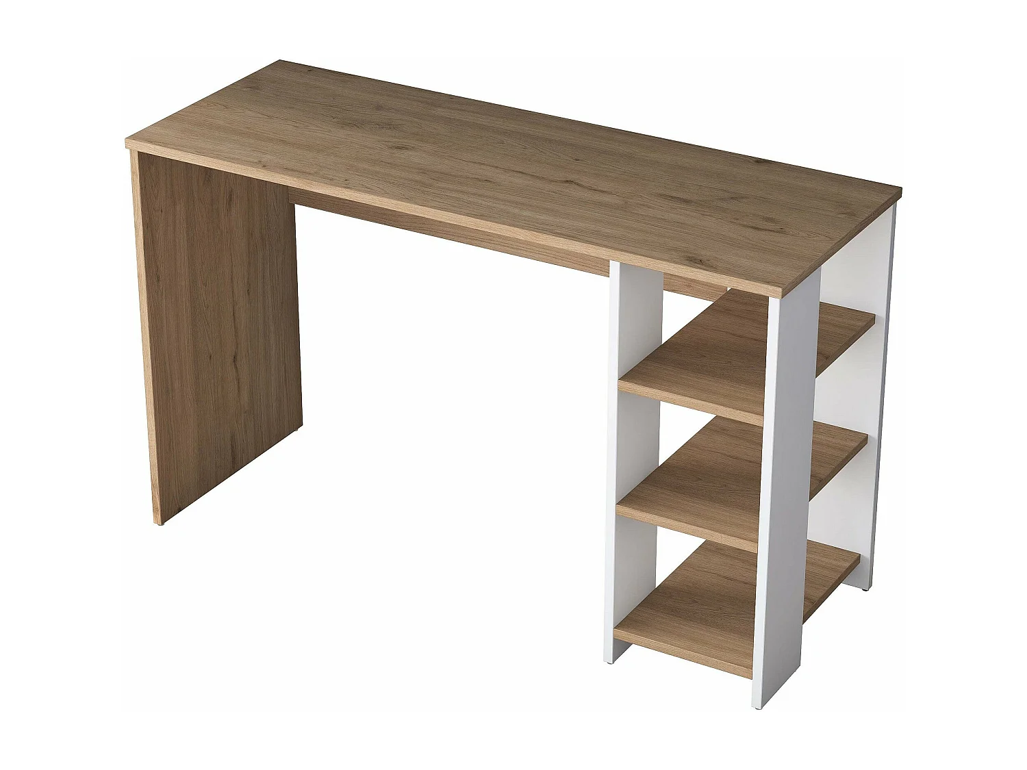 Bureau avec étagères en aggloméré Harry